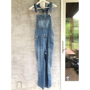 blue denim gap overalls size s